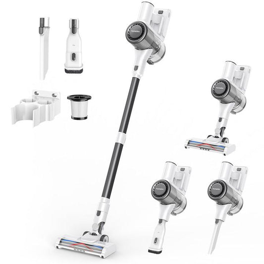 Homeika Cordless Vacuum Cleaner--H320, 28Kpa Powerful Suction, 380W Powerful Brushless Motor, 8-in-1 Lightweight Handheld Vacuum Cleaner, 50-Minute Runtime, Removable Battery, For Pet Hair and Carpets